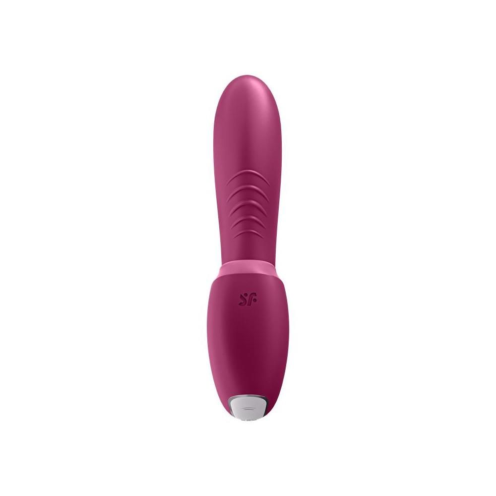 Вакуумний стимулятор клітора з вібрацією Satisfyer Sunray (малиновий)