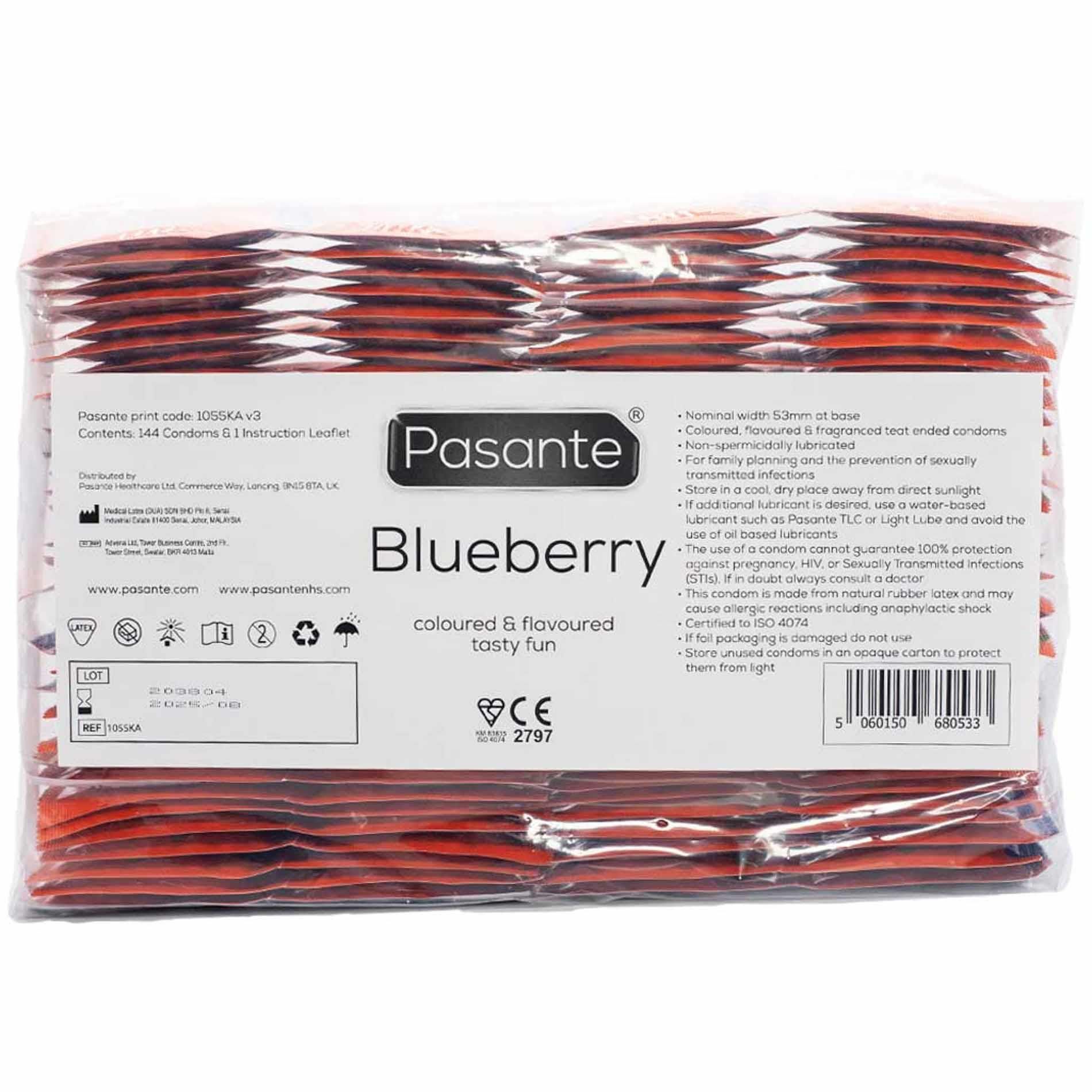 Презервативы Pasante Blueberry Blast, 144 шт