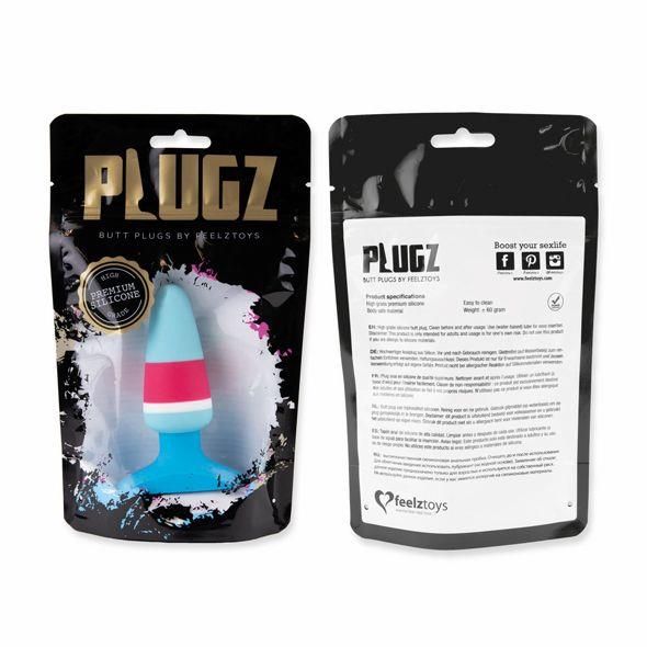Анальна пробка FeelzToys Plugz Butt Plug, 7 см (блакитний)