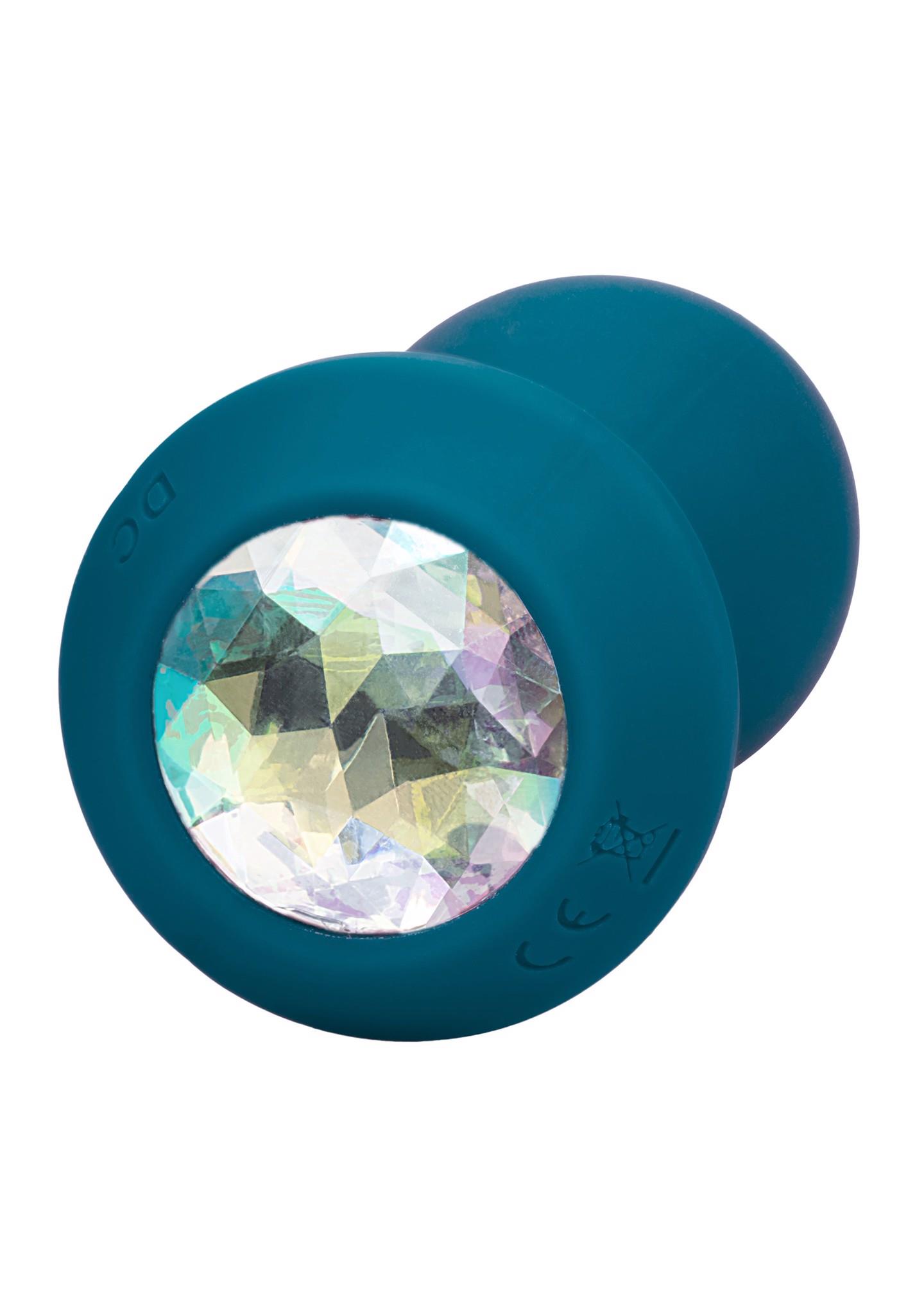 Korek analny Power Gem Vibrating Crystal Probe, 10,7 cm (niebieski)