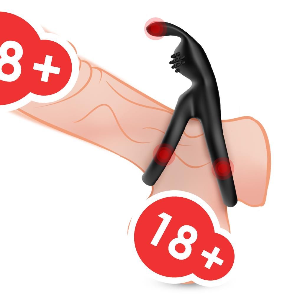 Pierścień erekcyjny B Series Joy Tensy, 8 cm (czarny)