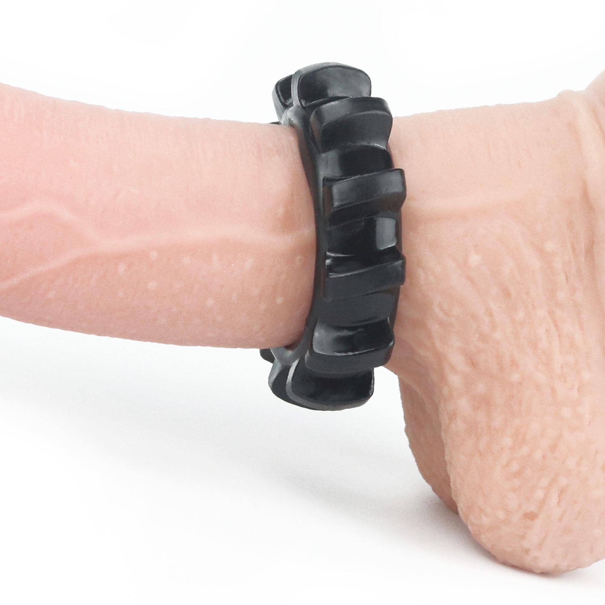 Эрекционное кольцо Power Plus Cock Ring Series, 4,5 см (черный)