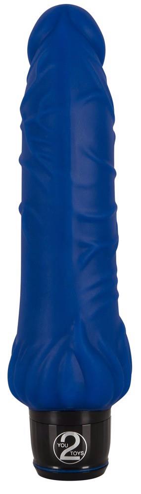 Вибратор Vibra Lotus Classics Big, 21.5 см (синий)