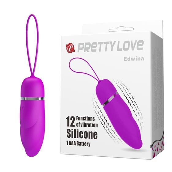 Виброяйцо Pretty Love Edwina, 9,2 см (фиолетовый)