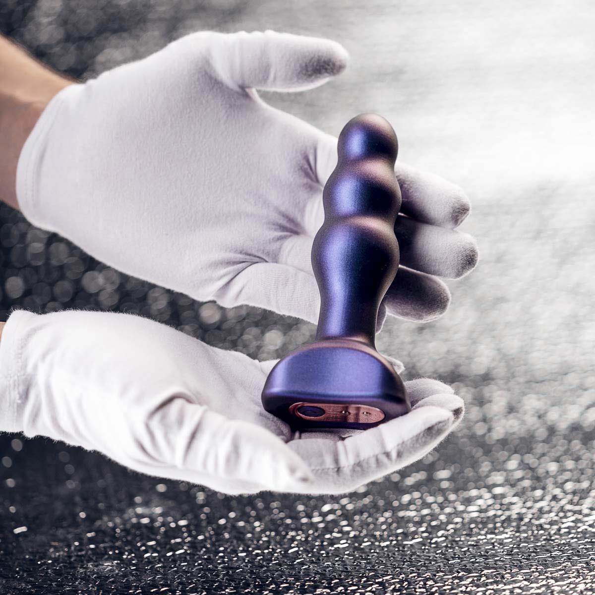 Korek analny Hueman Space Invader Thumping, 14 cm (fioletowy)