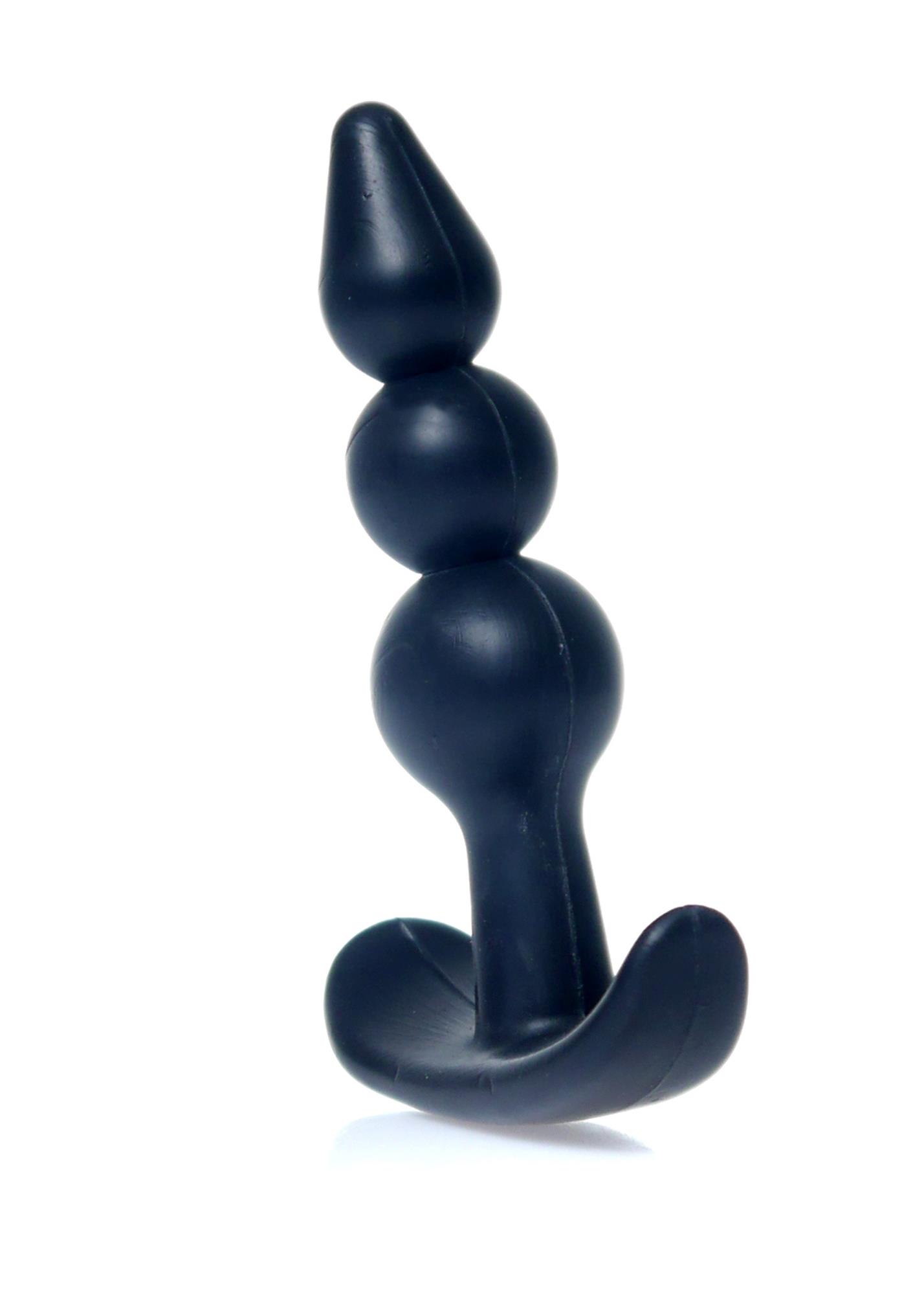 Анальна пробка B - Series EasyLove Plug-T-Plug Ripple, 9,5 см (чорний)