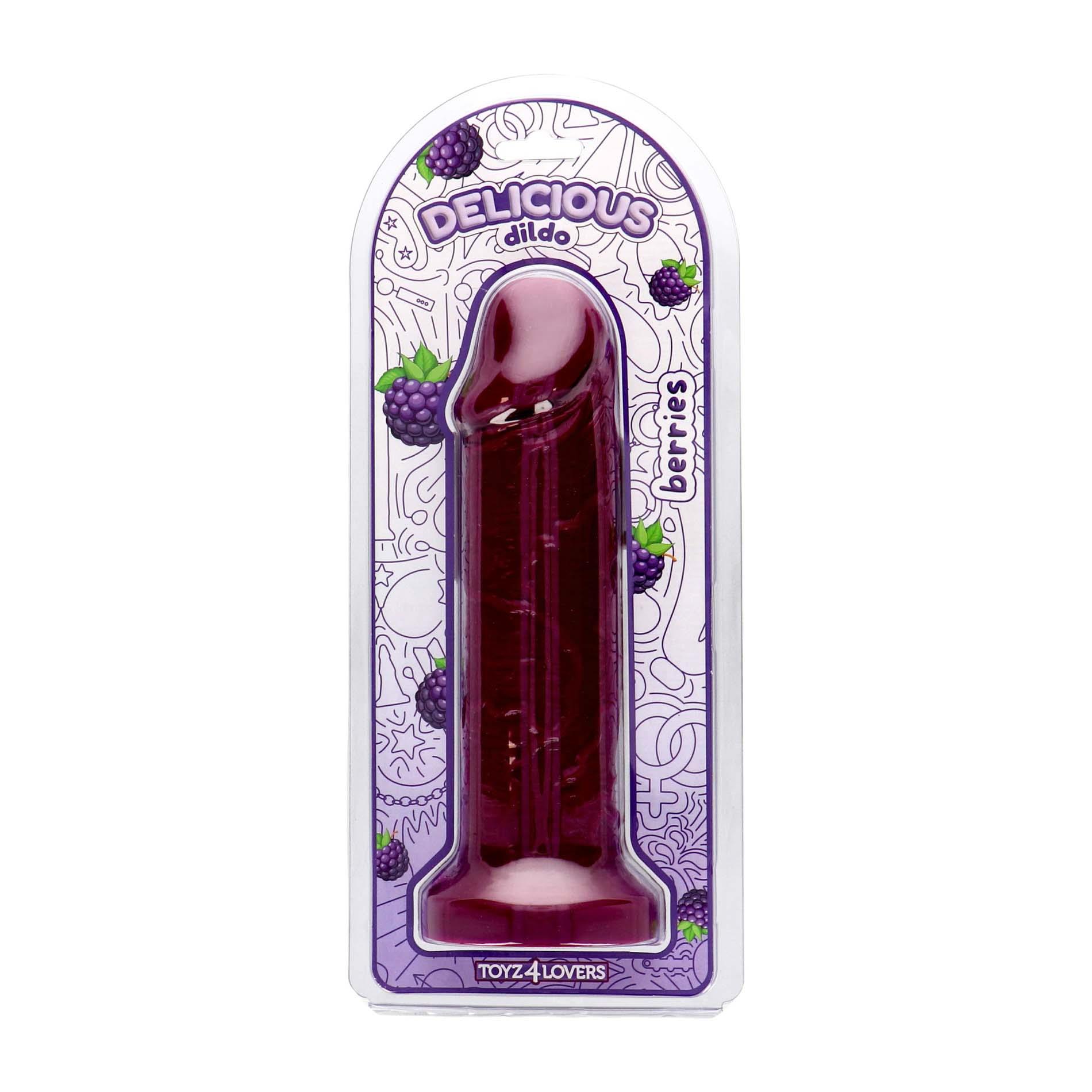 Фаллоимитатор Toyz4lovers With The Scent Of Blackberries, 25 см (фиолетовый)