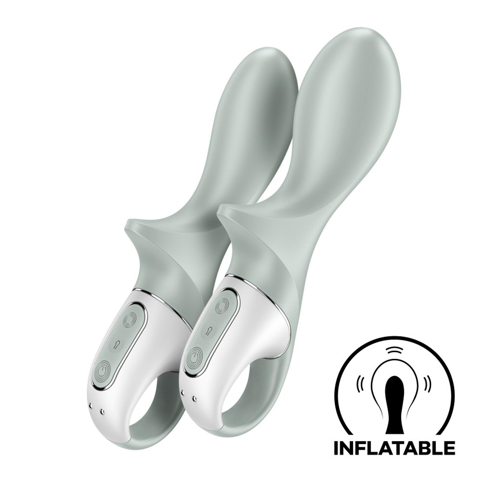 Анальный вибратор Satisfyer Air Pump Booty 3, 19 см (зеленый)