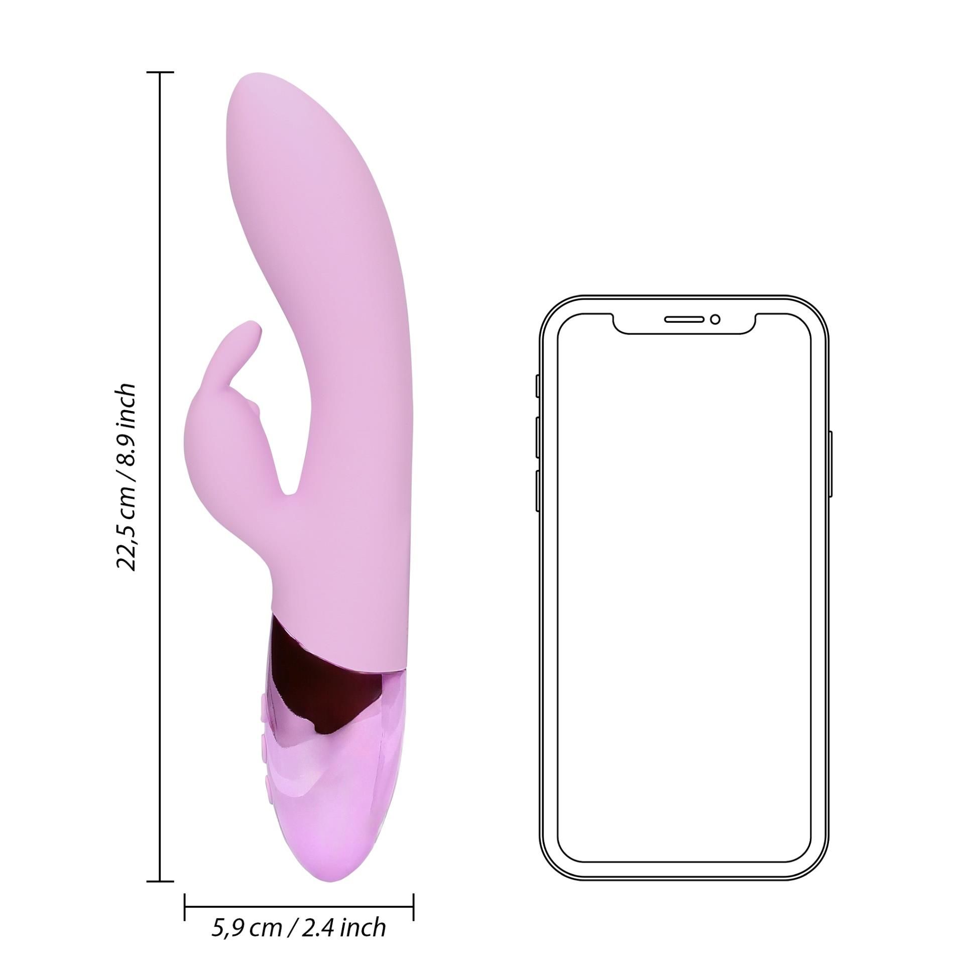 Вибратор-кролик Loveline Ultra Soft, 22.5 см (сиреневый)