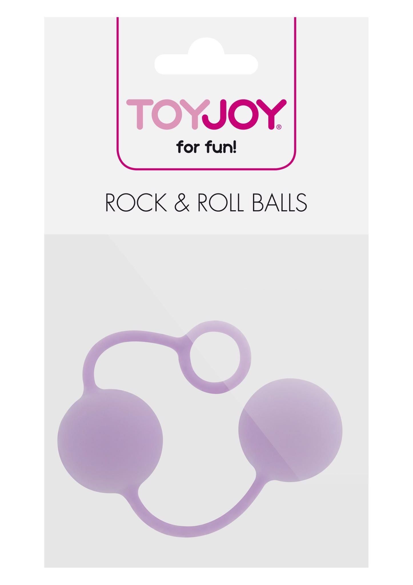 Вагинальные шарики Toy Joy Rock&Roll, 3,5 см (сиреневый)