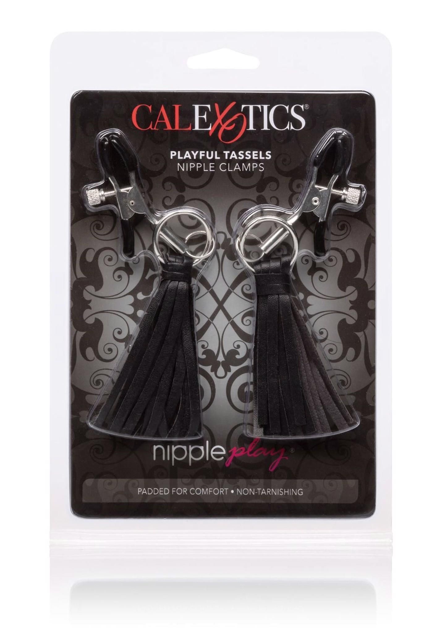 Зажимы для сосков Calexotics Playful Tassels (черный)