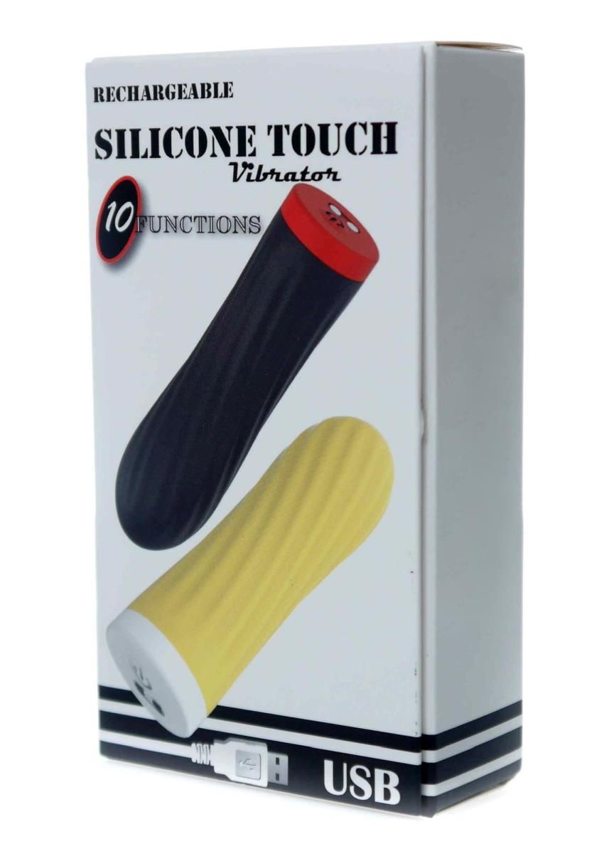 Wibrator B - Series Magic Rechargeable Silicone Touch, 8.5 cm (czarny)