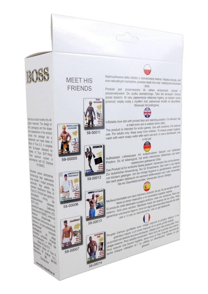 Секс-кукла Boss Male Doll, 160 см (телесный)