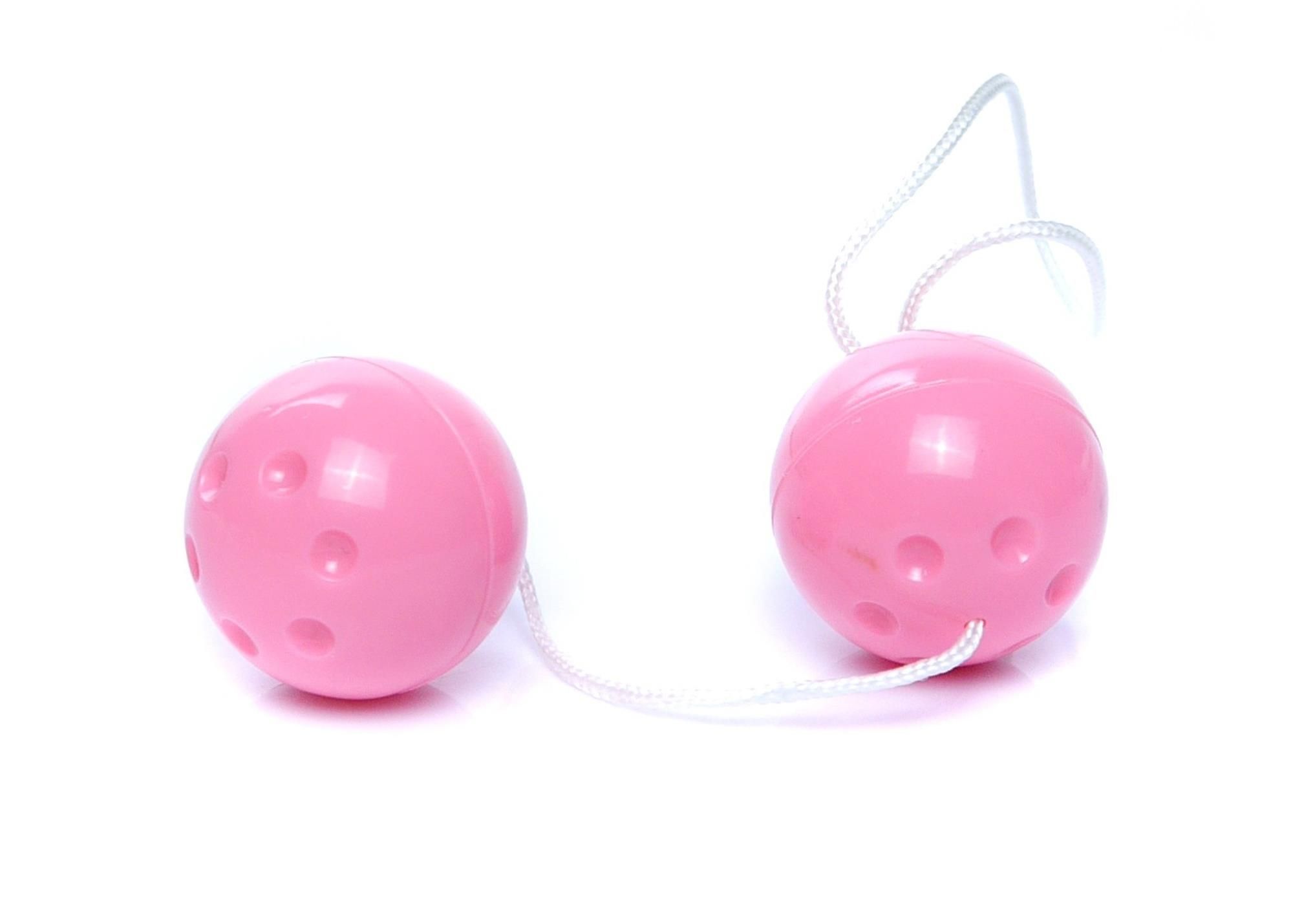Вагинальные шарики Boss Series Duo Balls, 21 см (розовый)