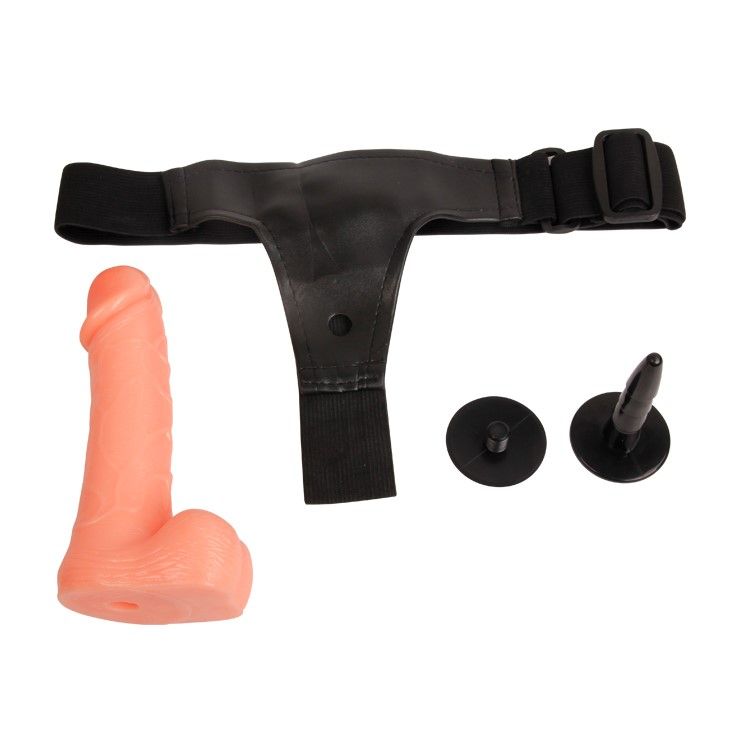 Страпон Baile Ultra Passionate Harness Sensual Comfort, 18,5 см (телесный)