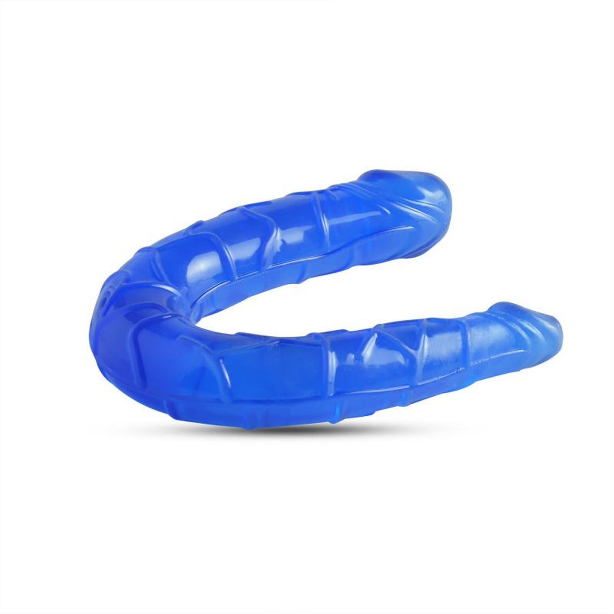 Двухсторонний фаллоимитатор Toyz4lovers Twin Pley,  15 см (синий)