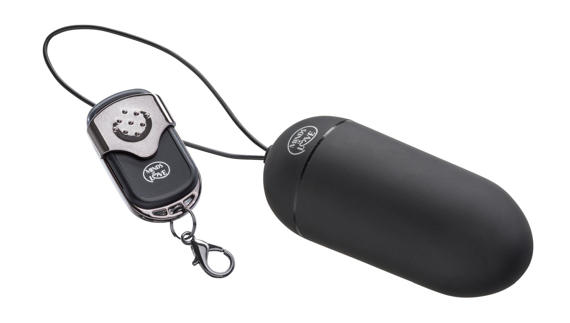 Виброяйцо Minds of Love Remote Vibro Egg, 8 см (черный)