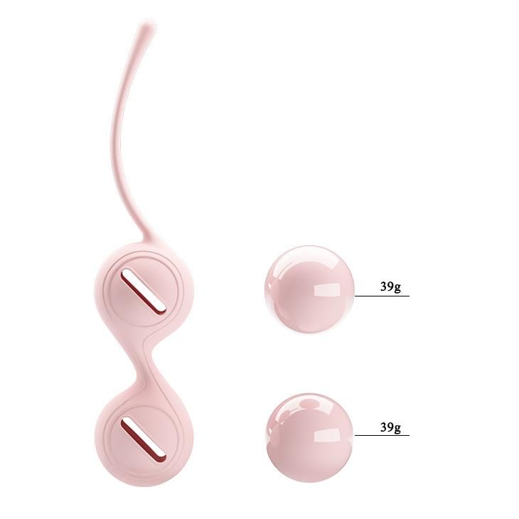 Вагинальные шарики Pretty Love Kegel Tighten Up, 16,3 см (светло-розовый)