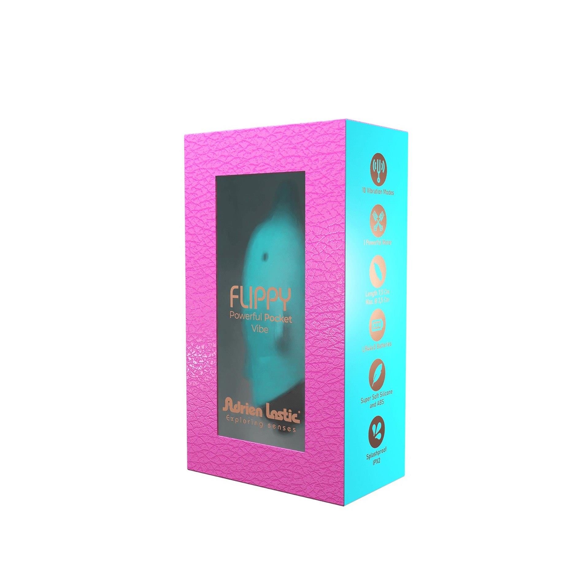 Вибратор Adrien Lastic Exploring Senses Powerful Pocket Vibe Flippy (голубой)