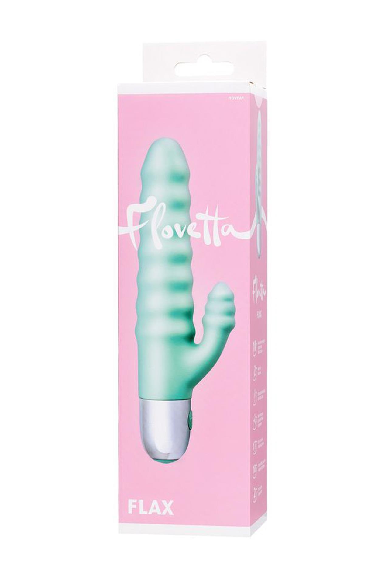 Вибратор-кролик Flovetta Flax, 17.5 см (мятный)