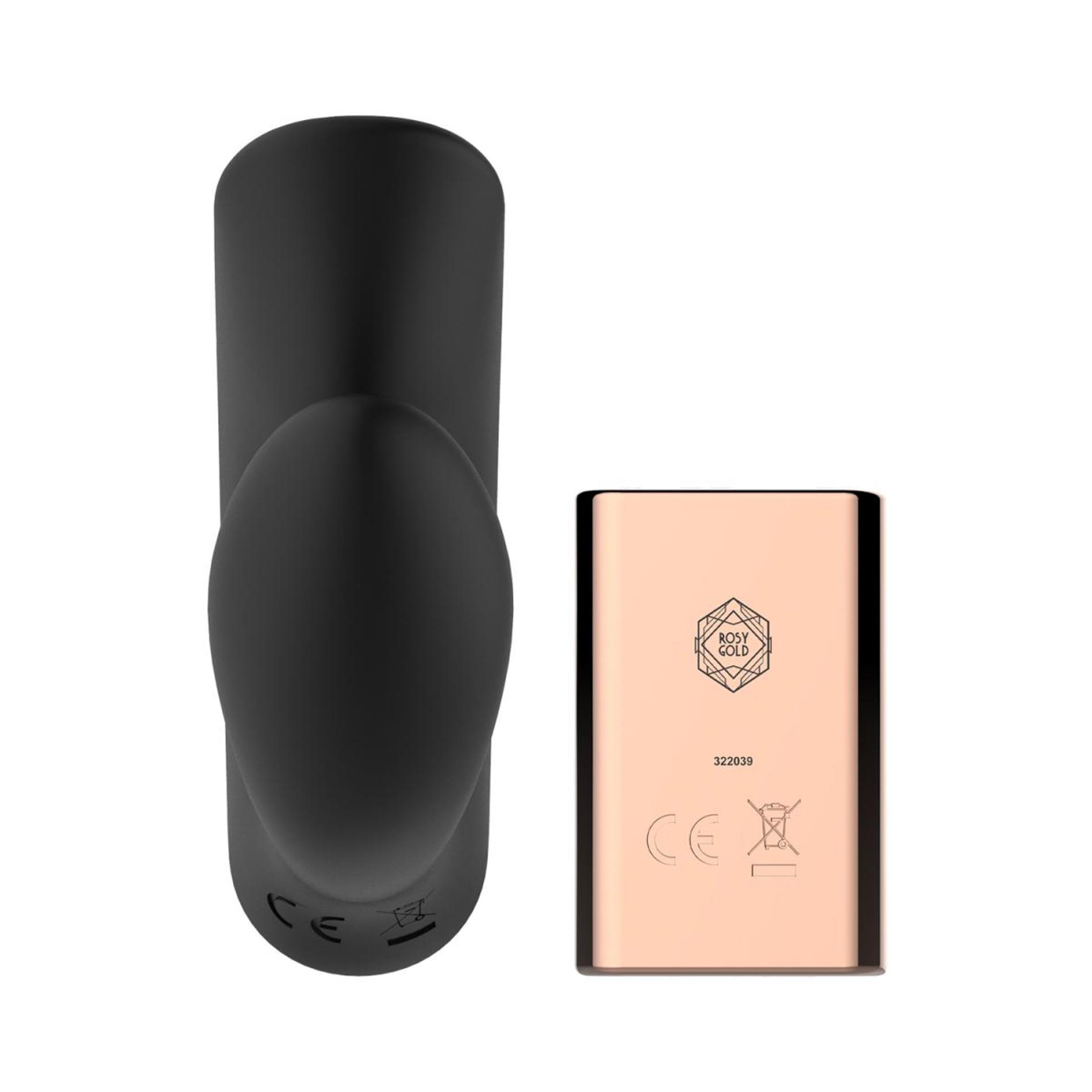 Вибратор в трусики Rosy Gold, 7.8 см (черный)