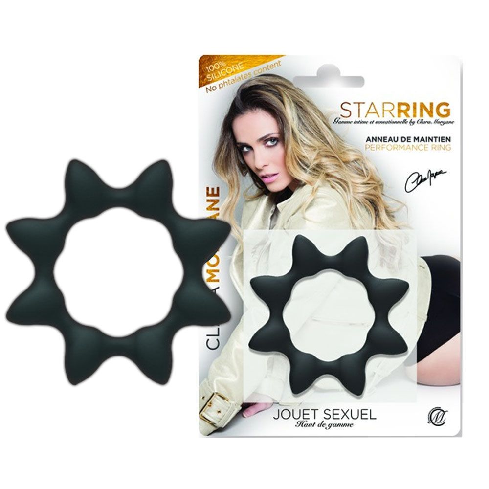 Эрекционное кольцо Star Ring, 4,5 см (черный)