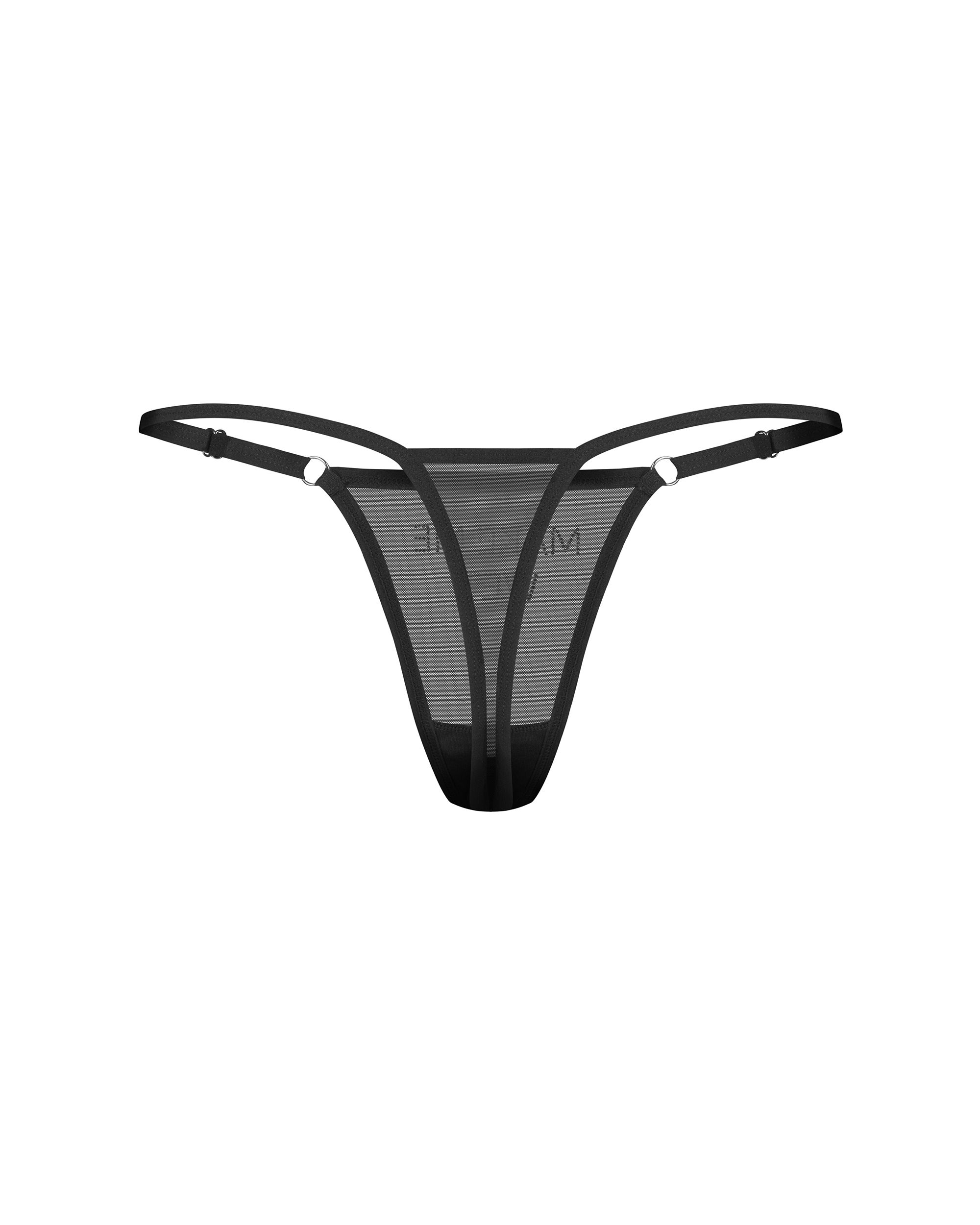 Стринги Obsessive Violami Wet,  S/M (черный)