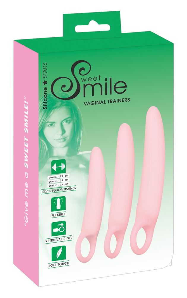 Набор фаллоимитаторов Sweet Smile Vaginal Trainers, 3 шт (розовый)