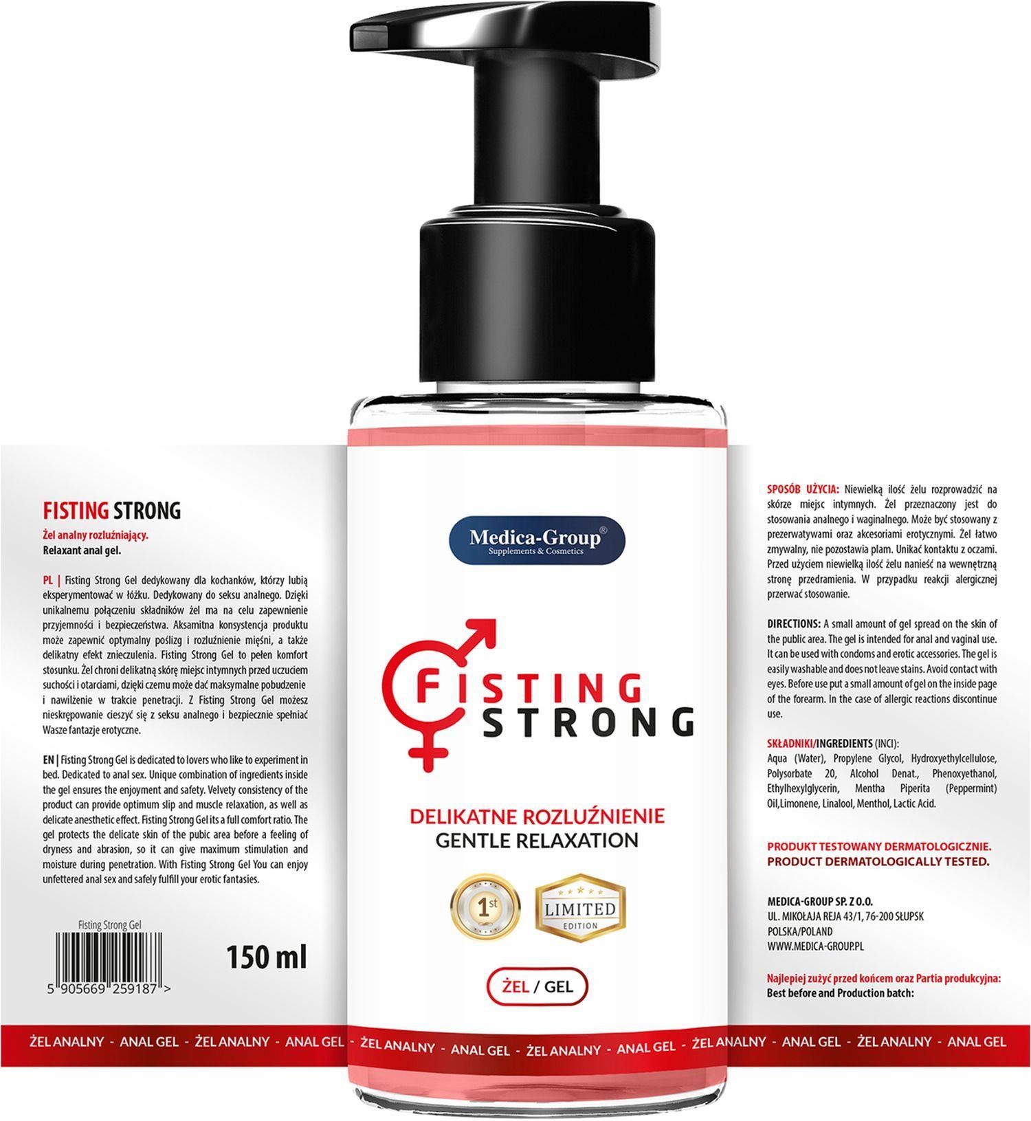 Lubrykant do fistingu Medica Group Fisting Strong, 150 ml