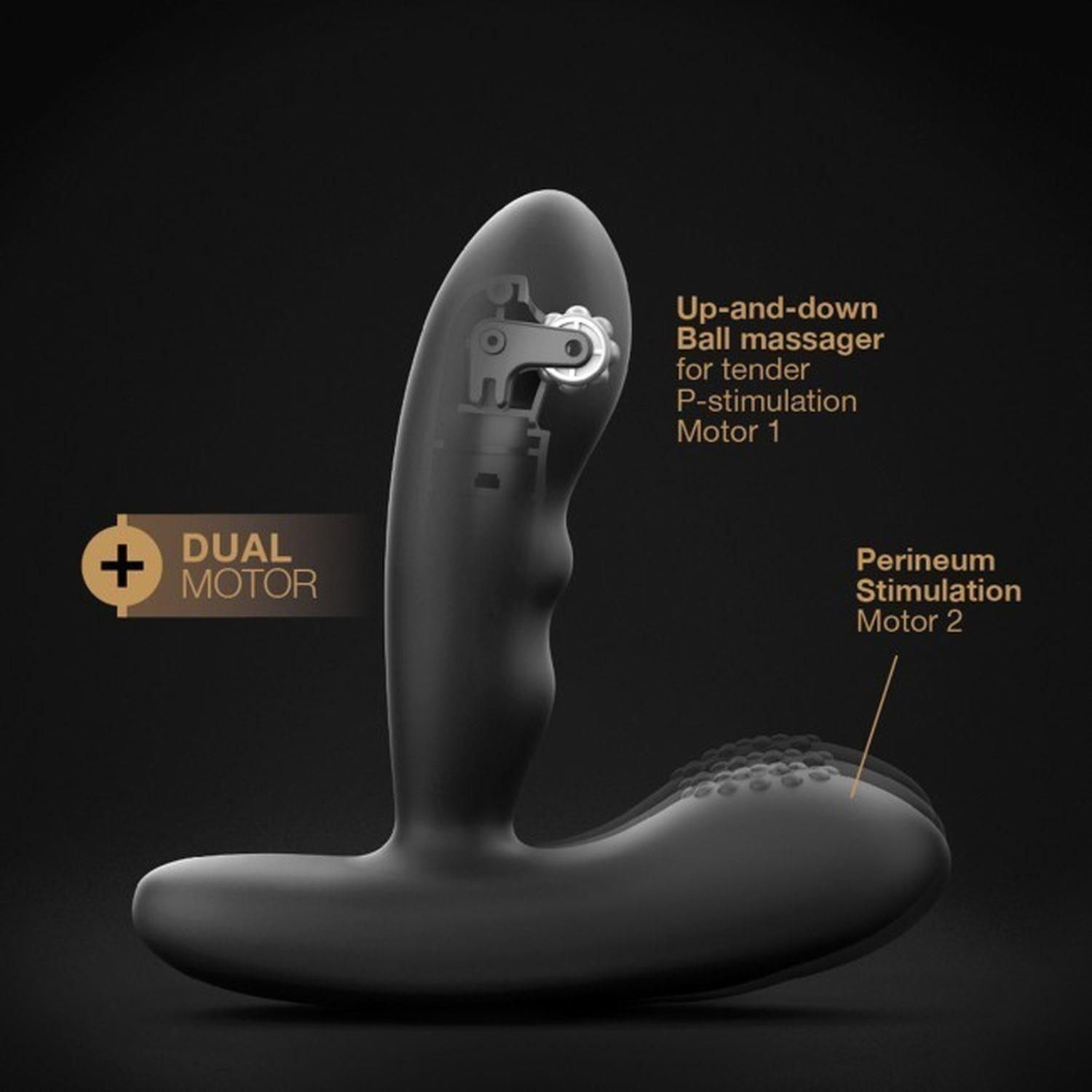 Масажери простати Dorcel P-Stroker, 11,2 см (чорний)