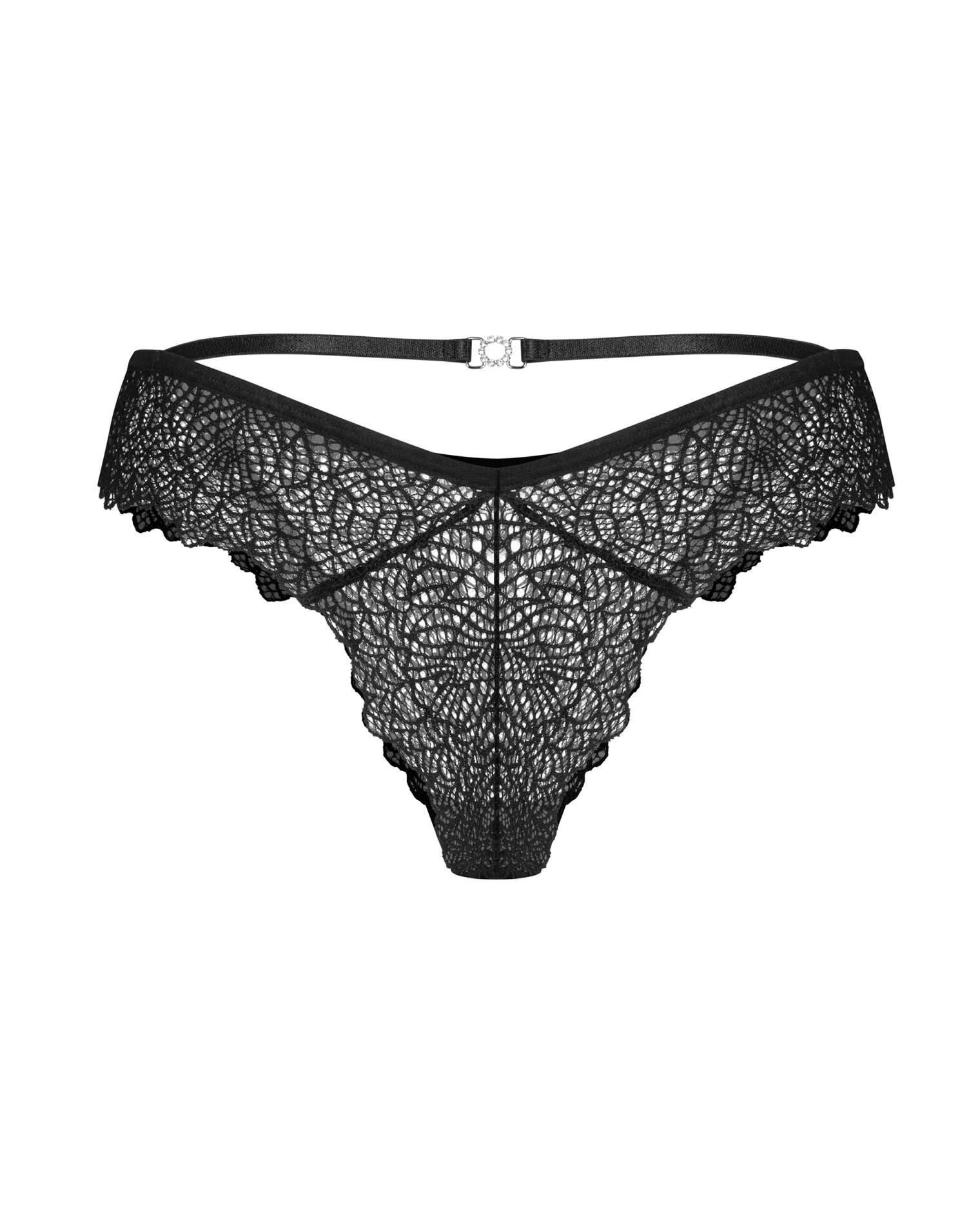 Трусики Obsessive Iliosa, 2XL/3XL (черный)