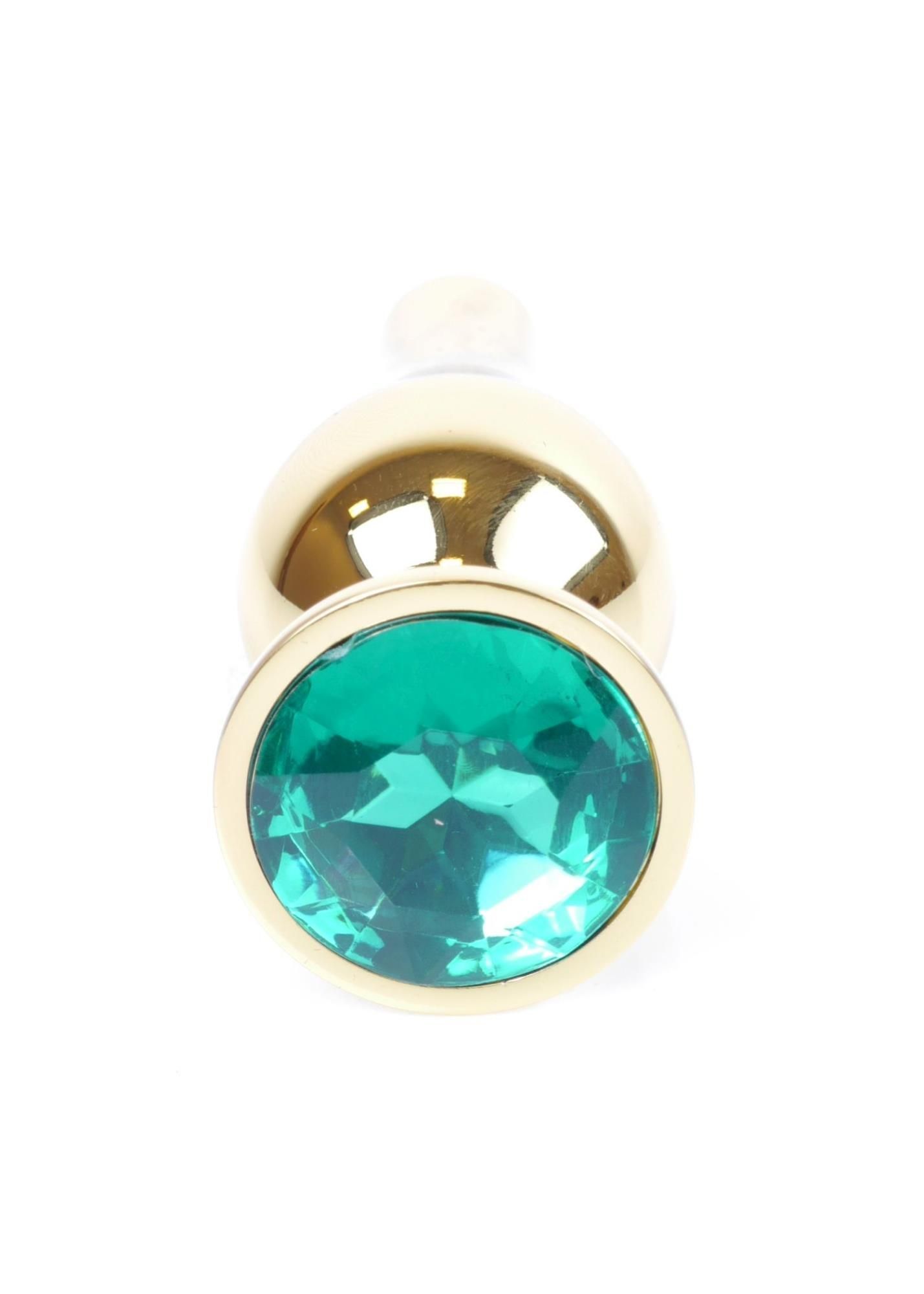Korek analny B - seria HeavyFun Gold, 9.5 cm (zielony)