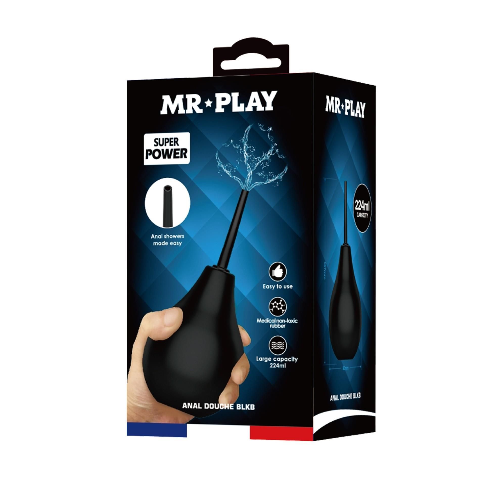 Анальний душ MR Play Anal Douche BLKB, 224 мл (чорний)