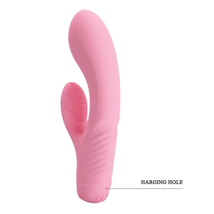 Вибратор-кролик Pretty Love Tim Vibrator Light, 15.5 см (розовый)