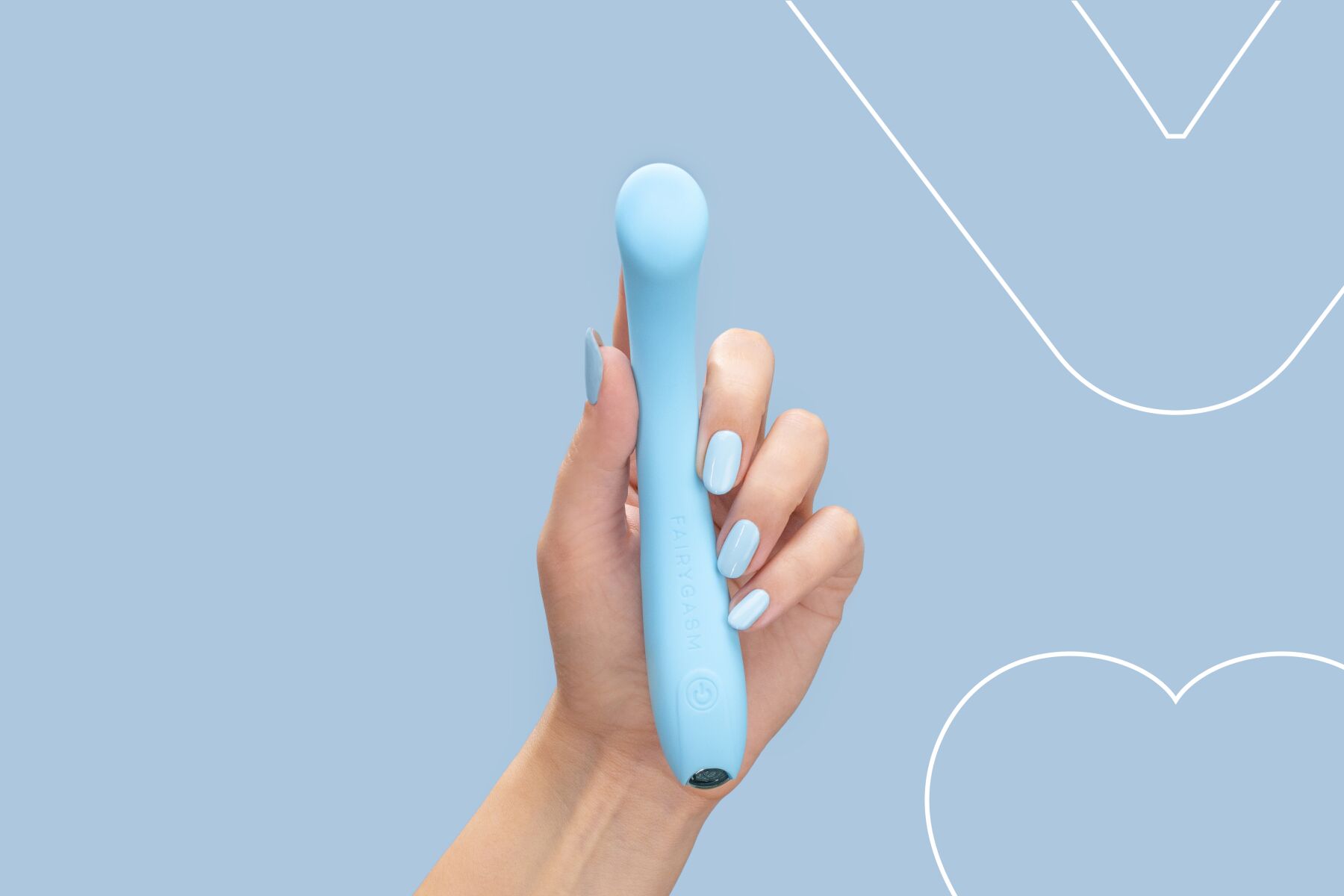 Вибратор FairyGasm MerryWand, 17,5 см (голубой)