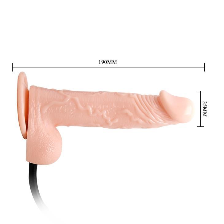 Надувной фаллоимитатор LyBaile Inflatable Dong, 19 см (телесный)