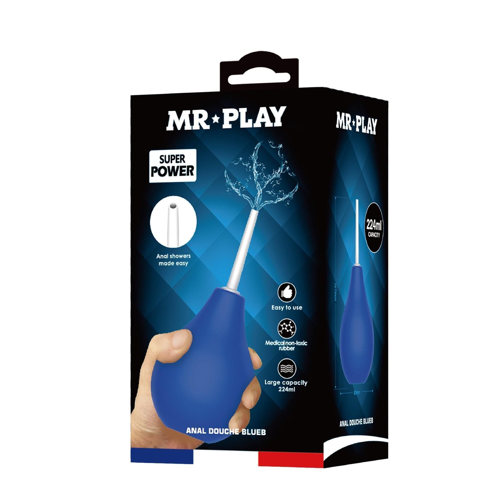 Анальный душ MR Play Anal Douche Blueb, 224 мл (синий)