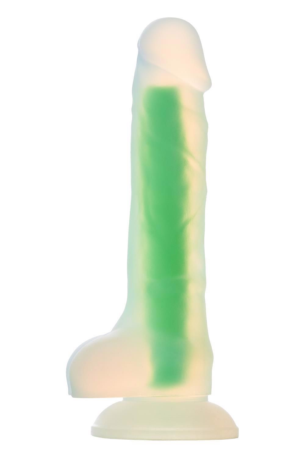 Фаллоимитатор Radiant Glow In The Dark Soft, 17,5 см (зеленый)