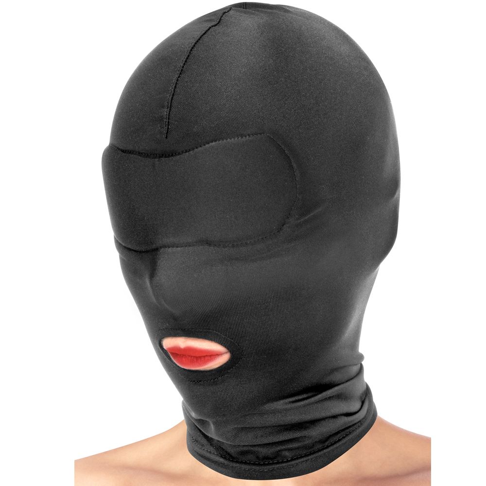 БДСМ-маска Fetish Tentation Open Mouth Hood (черный)