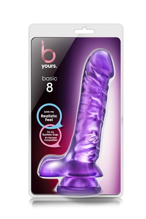 Фаллоимитатор Blush Yours Basic, 19 см (фиолетовый)