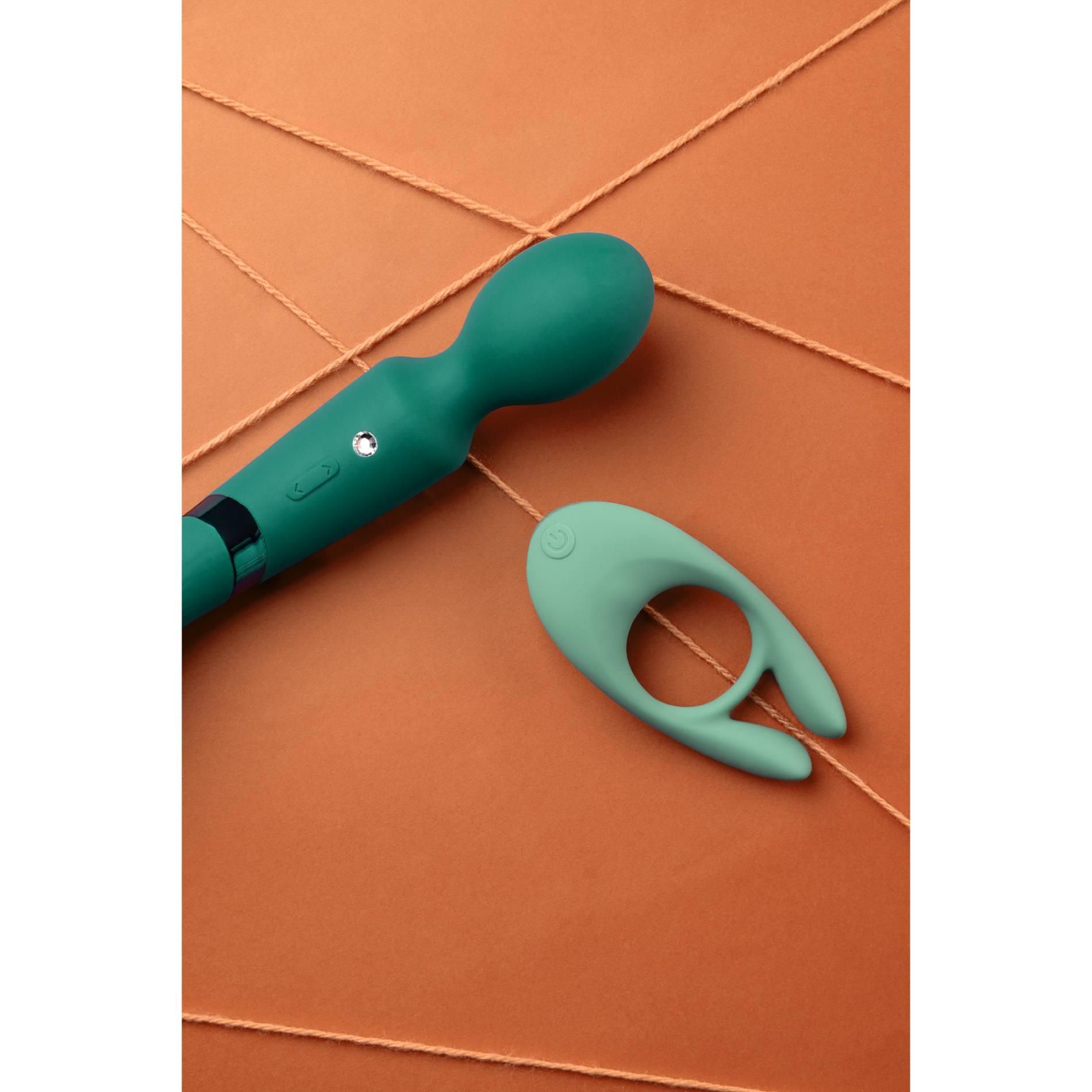 Эрекционное кольцо Loveline Pointed Cock Ring, 10.7 см (зеленый)
