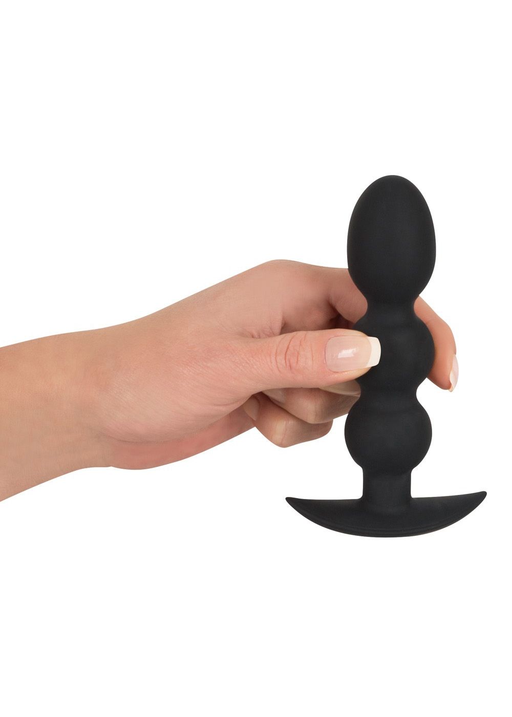 Korek analny Orion Black Velvets Heavy Beads, 13,3 cm (czarny)