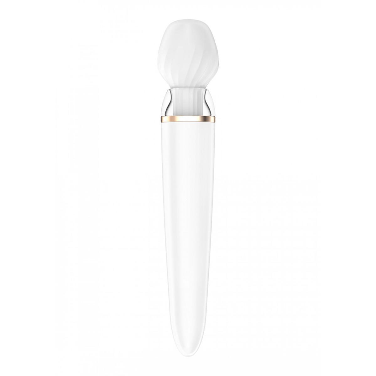 Wibromasażer Stymulator-Double Wand-er, 27 cm (biały)