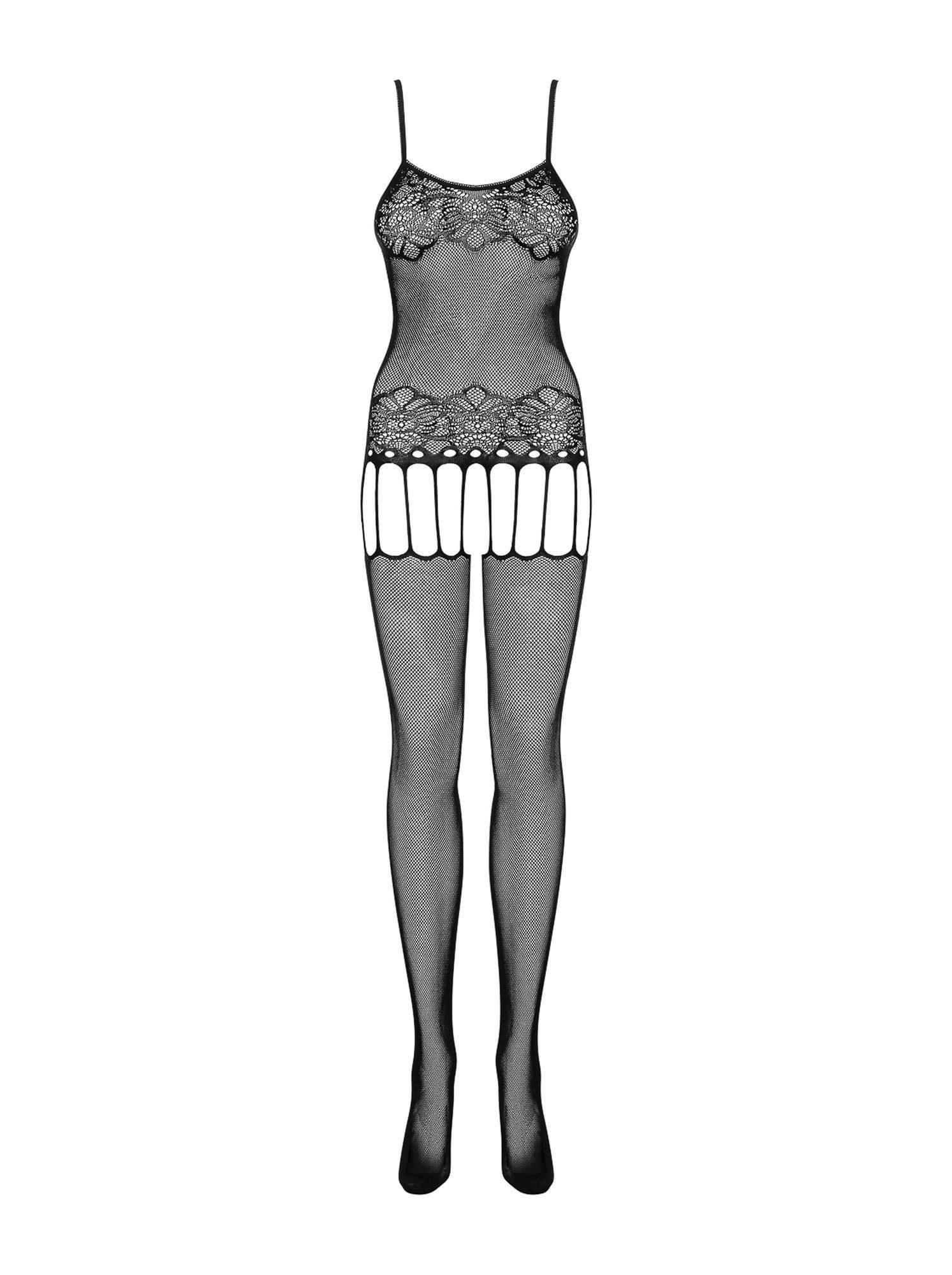 Bodystocking Obsessive F235, S/M/L (czarny)