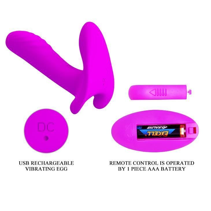 Вибратор Pretty Love Remote Control, 10 см (фиолетовый)