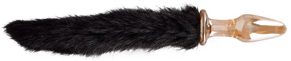 Korek analny Orion Glass Plug With Tail, 12 cm (przezroczysty)