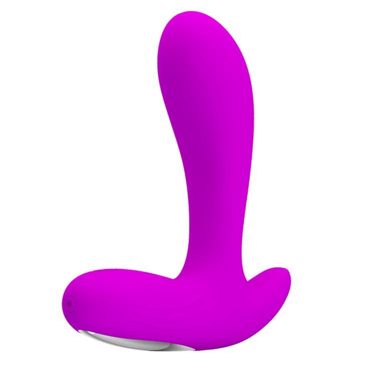 Масажер простати Pretty Love Backie Prostata Stimulator, 12.5 см (фіолетовий)