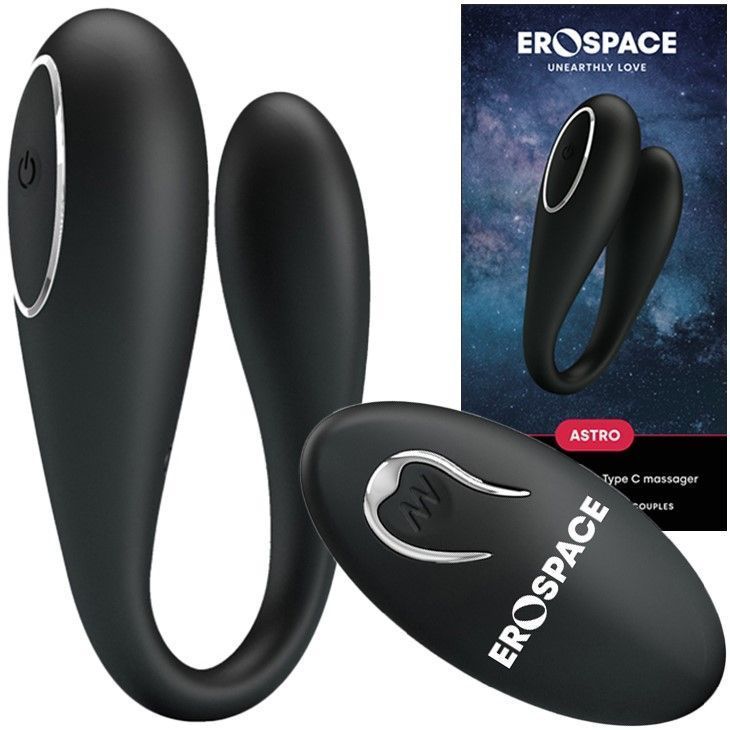 Вибратор для пар Astro Erospace, 9,5 см (черный)