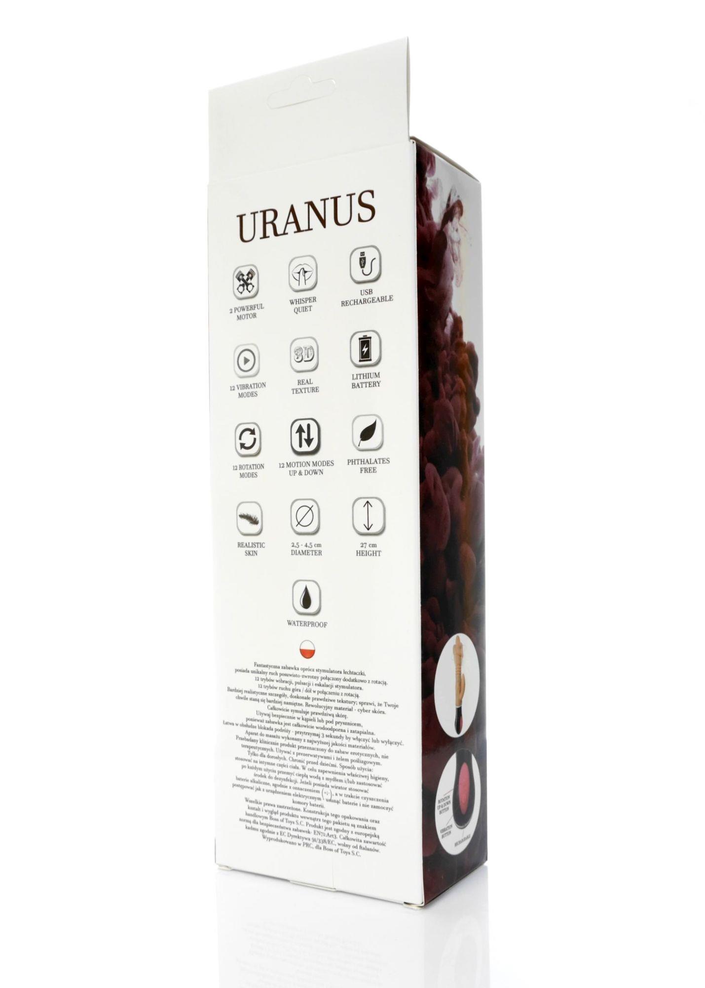 Вибратор-кролик B - Series Weather Uranus, 27 см (телесный)