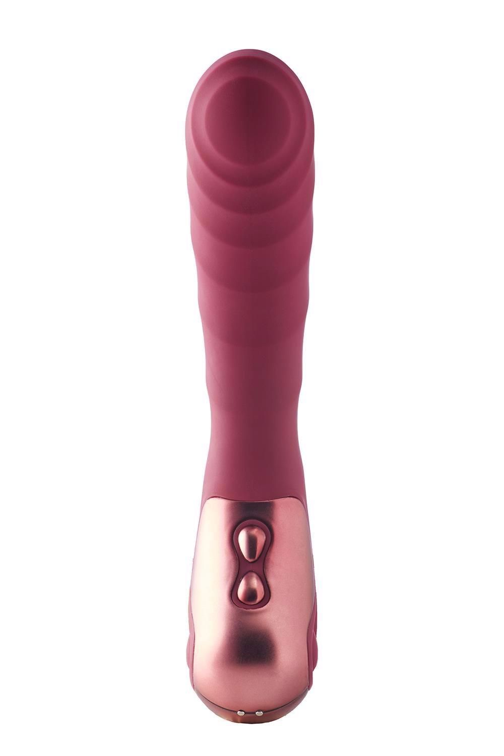 Вибратор Dinky Single Vibrator Jaimy D, 19,4 см (бордовый)